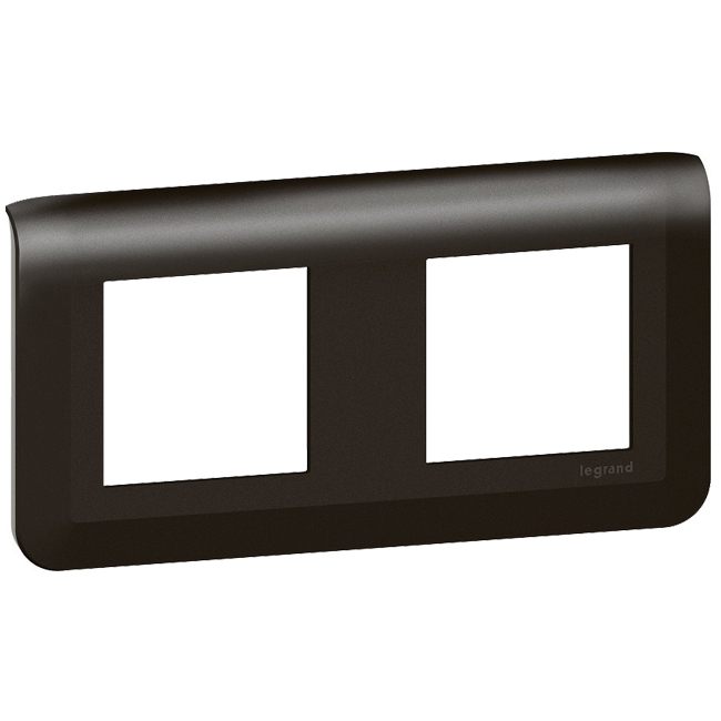 Рамка 2x2 модуля - Mosaic - матовый черный