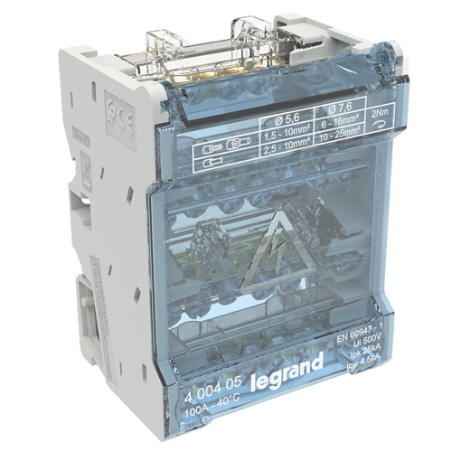 Модульный распределительный блок - 7 подключений 100A