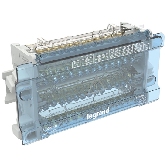 Модульный распределительный блок - 15 подключений 125A
