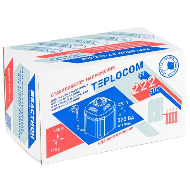 Стабилизатор напряжения - Teplocom ST-222/500 - 175 Вт