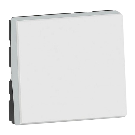 Переключатель на 2 направления 10А - 2 модуля - Mosaic - белый