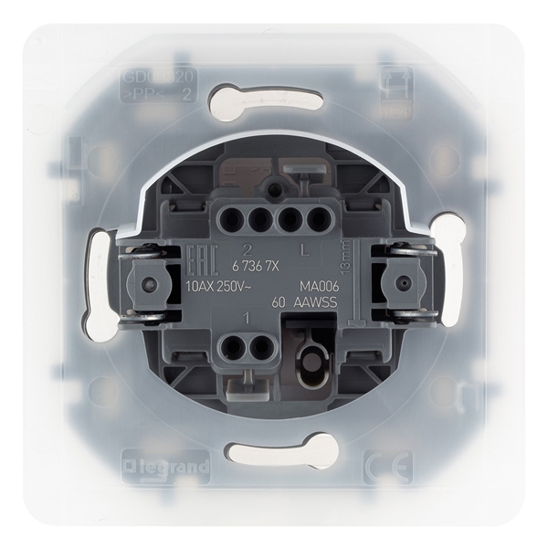 Переключатель одноклавишный IP44 - Inspiria - слоновая кость