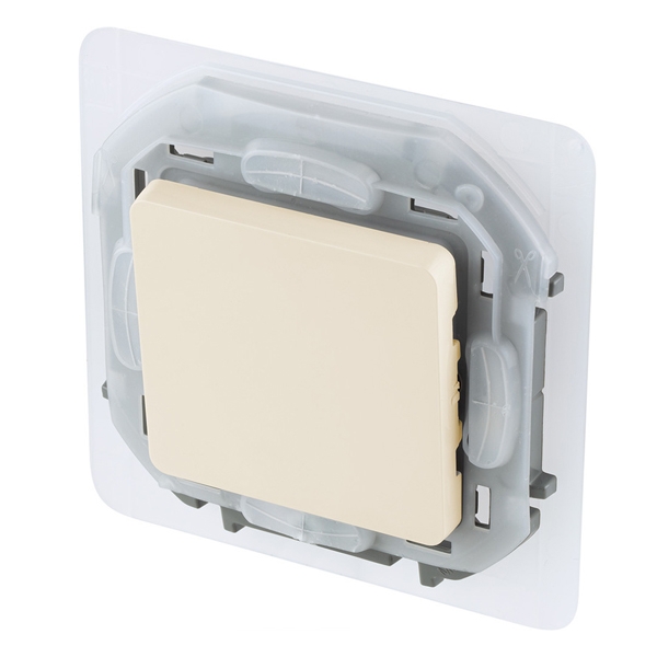 Переключатель одноклавишный IP44 - Inspiria - слоновая кость