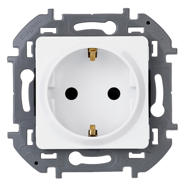 Розетка 2К+З - Inspiria - белый