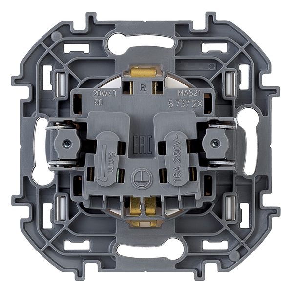 Розетка 2К+З - Inspiria - слоновая кость