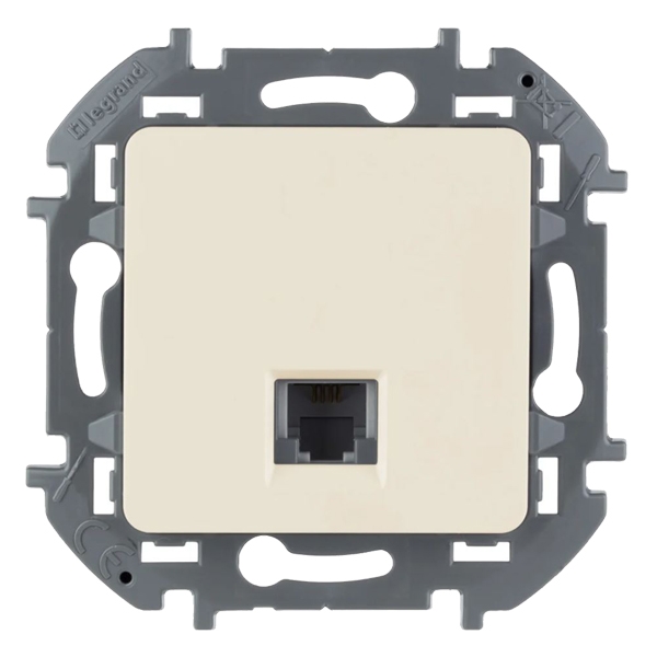Розетка информационная RJ45 5e UTP - Inspiria - слоновая кость
