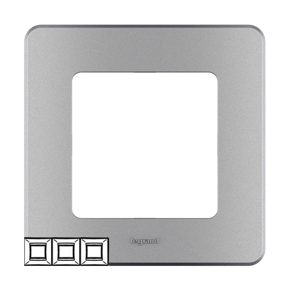 Рамка 3 поста - Inspiria - алюминий