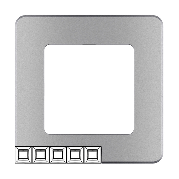 Рамка 5 постов - Inspiria - алюминий
