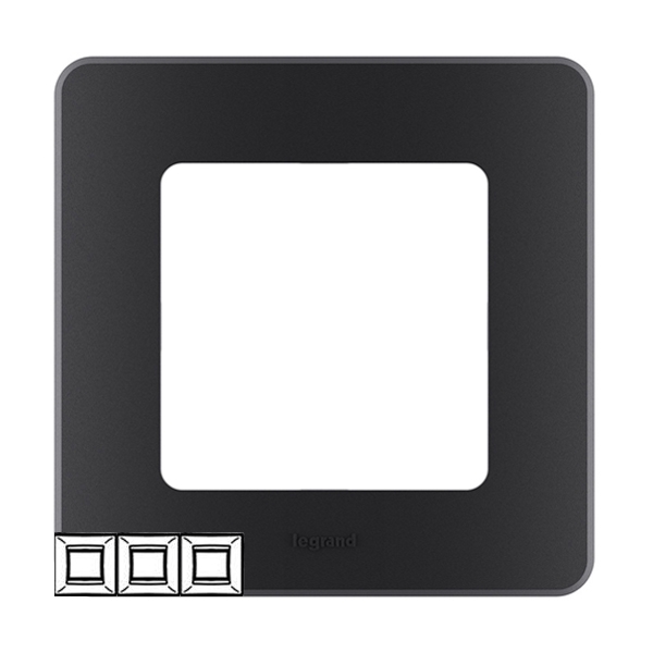 Рамка 3 поста - Inspiria - антрацит