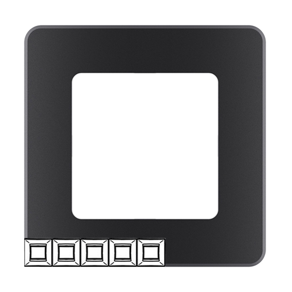 Рамка 5 постов - Inspiria - антрацит