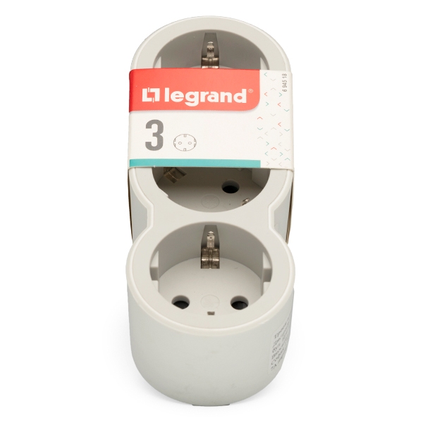 Многорозеточный блок 3 x 2К+3 - Legrand Элиум - белый