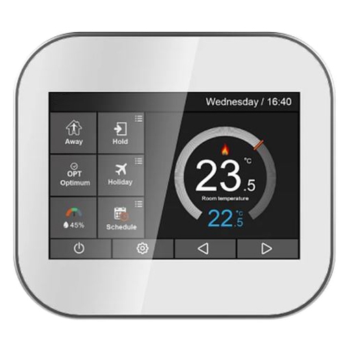 Термостат для электрических теплых полов - белый