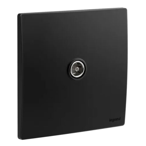 Розетка TV звезда 0-2400 MHz - Mallia - Matt Black