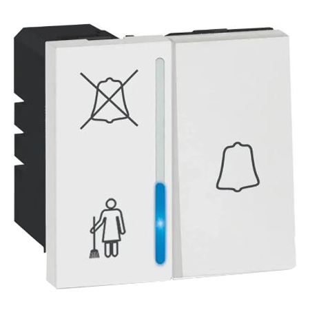 Индикатор вызова в спальне отеля - 2 модуля - Arteor - White