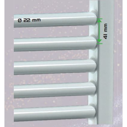 Водяной полотенцесушитель - Imas Pegasus - шаг 41, высота 1120 мм - белый