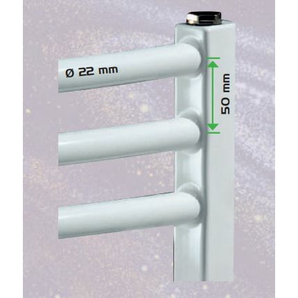 Водяной полотенцесушитель - Imas Pegasus - шаг 50, высота 1000 мм - белый