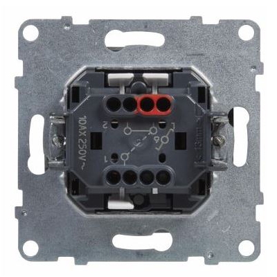 Переключатель одноклавишный - Suno - алюминий