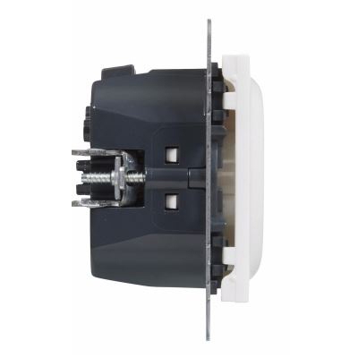 Розетка 2К+З с USB Type-C - Suno - белый