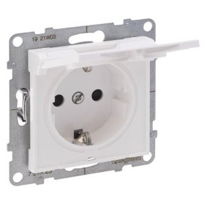 Розетка 2К+З IP44 - Suno - белый