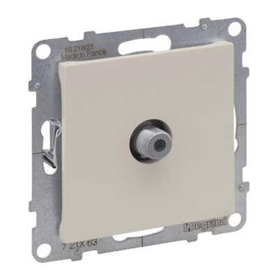 Розетка TV-F 1.5 дБ - Suno - слоновая кость