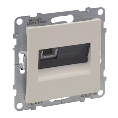 Розетка RJ11 - Suno - слоновая кость