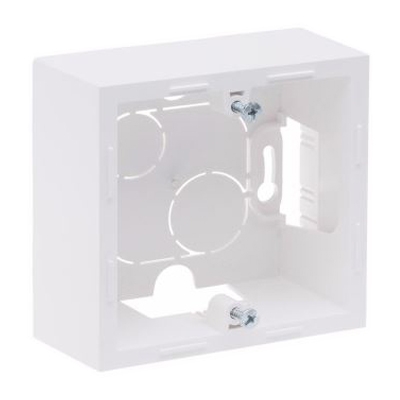 Коробка накладного монтажа - 1 пост - Suno - белый