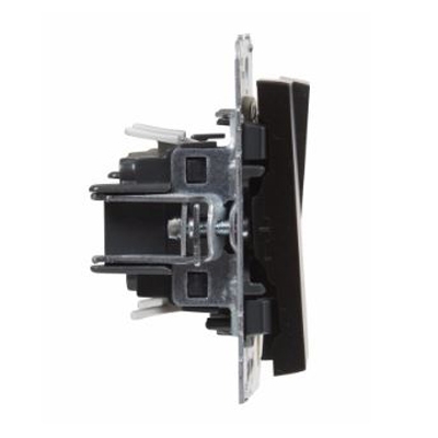 Выключатель двухклавишный - Suno - антрацит