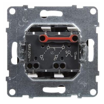 Выключатель двухклавишный - Suno - антрацит