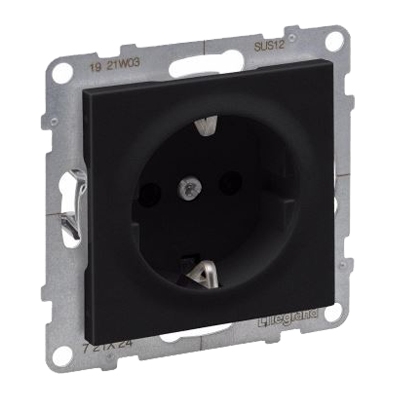 Розетка 2К+З - Suno - антрацит