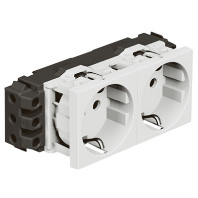 Розетка 2x2К+3 - Mosaic - белый