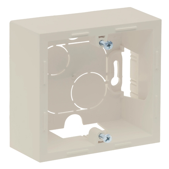 Коробка накладного монтажа - 1 пост - Suno - слоновая кость