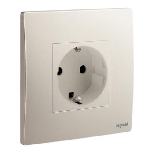 Розетка 2P+E - Mallia - Champagne