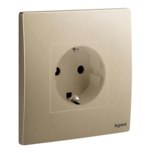 Розетка 2P+E - Mallia - Dark Bronze