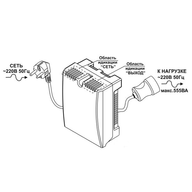 Стабилизатор напряжения - Teplocom ST-555 440 Вт