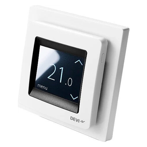 Терморегулятор с сенсорным дисплеем - DEVIreg Touch White