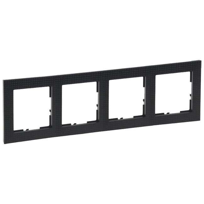 Рамка 4 поста - Suno - brushed black