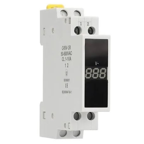 Цифровой вольтметр однофазный NV-1P на DIN-рейку - GEYA