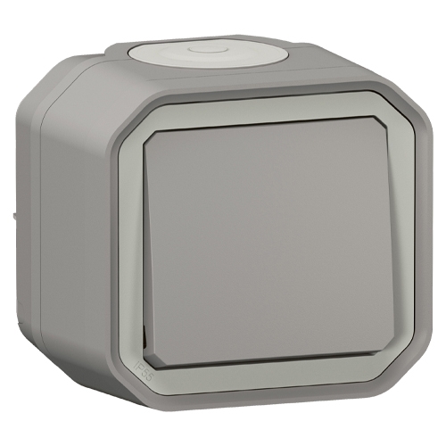 Переключатель промежуточный - Plexo IP55 - серый