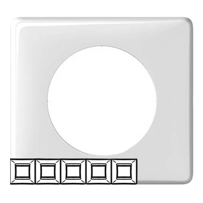 Рамка 5 постов - Celiane - белый