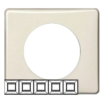 Рамка 5 постов - Celiane - слоновая кость глянец