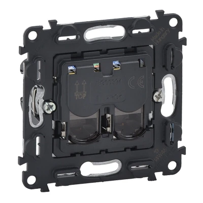 Двойная розетка RJ45 5e UTP - Valena Allure/Life