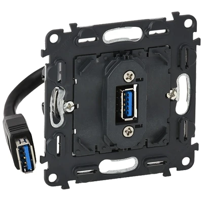 Розетка USB 3.0 с кабелем - Valena Allure/Life