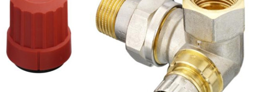 Термоклапан с настройкой - RA-N-15 - угловой левый