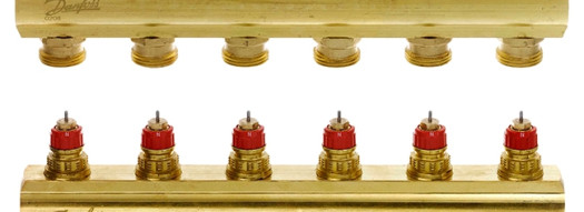 Распределительный коллектор с настройкой - Manifold 6+6