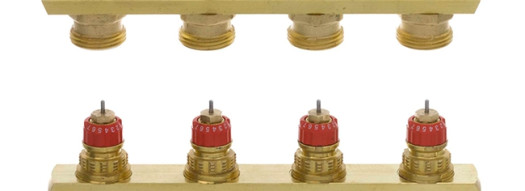 Распределительный коллектор с настройкой - Manifold 4+4