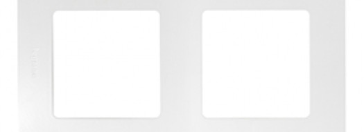 Рамка 2 поста - Niloe/Etika - белый