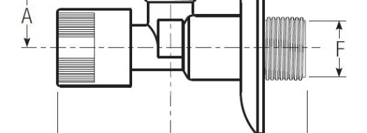 Угловой кран 1/2 - F.I.V.