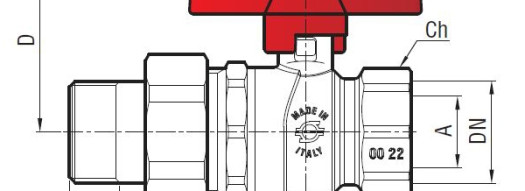Кран шаровый с муфтой 1 1/4'' - F.I.V.