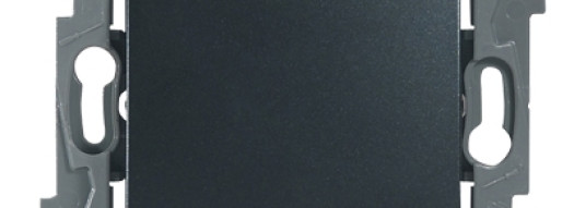 Переключатель одноклавишный - Etika - антрацит