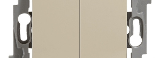 Выключатель двухклавишный - Niloe - слоновая кость